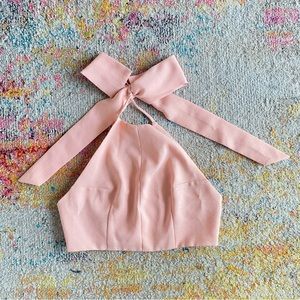 LuxLabel Coral Size Large Halter Top